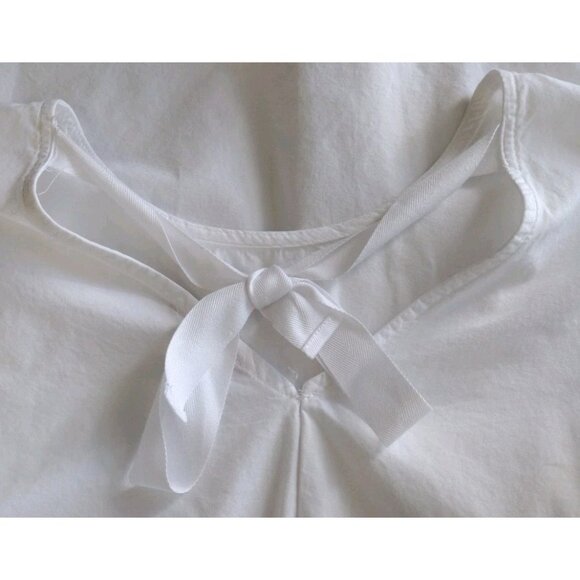 Vivid Importers Top Small Trumpet Sleeves Tie Back Lightweight Cotton - Picture 10 of 10